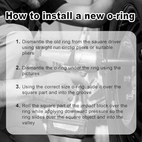 18 Sets 3/8" Impact Retaining Ring Clip Friction Rings with O-Ring, Including Red Retainer Ring Anvil Install Tool Compatible with MIL Electric & Pneumatic Impact Wrench