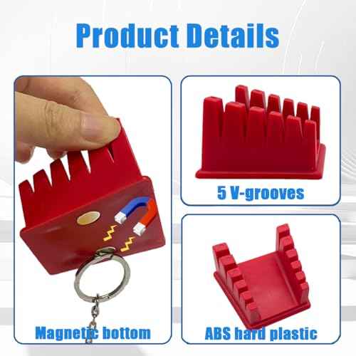 2PCS Soldering Station Clamp,Welding Soldering Holder Station Helping Hands Soldering Station Wire Clamp Bracket Holder with 5 Slots Third Hand Station with Magnetic for 30AWG to 12AWG Wire Cable