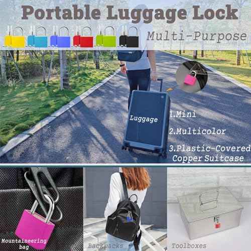 6 Pcs ?????????????? ?????????? ???????? ??????, Mini Key Locks for Lockers, Metal/Multicolor Small Locks with Keys, Perfect for Securing Backpacks, Boxes, School, and More