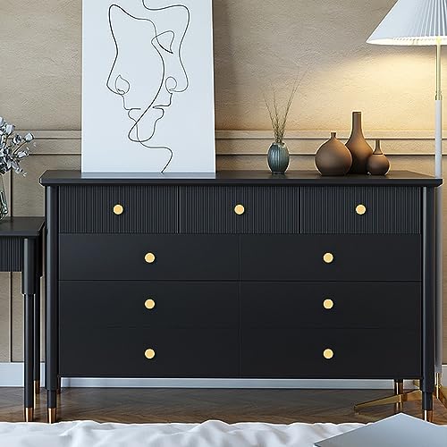 6 Pack 1 Inch Solid Brass Cabinet Knobs - Gold Brushed Finish Drawer Pulls