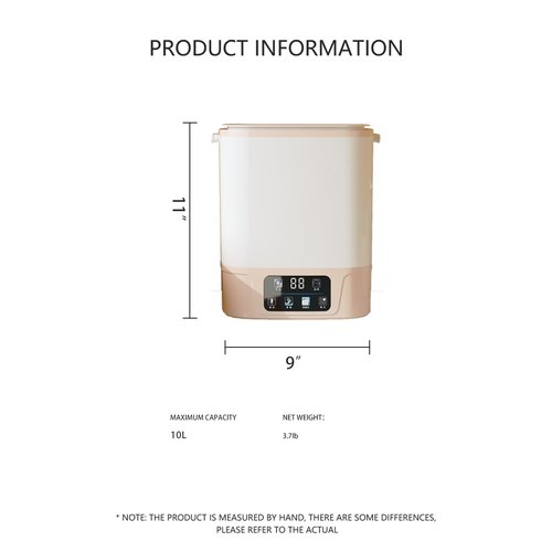 AHERO Mini Washing Machine - 10L Capacity, Automatic Water Inlet/Drain, Blue Light Stain Removal, 4 Modes for Underwear & Socks