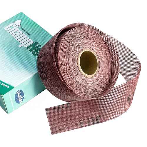 Emery Cloth Roll Grit 180 Plumbers Sanding Cloth, 1.5" X 10 Yards | Open Mesh Double Side Aluminum Oxide Sandpaper Rolls | Ideal for Clean Copper Pipe, Remove Metal Burrs, Wood Lathe Projects