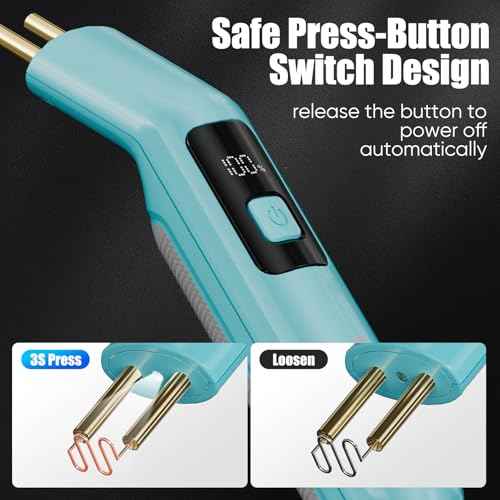 SHALL Plastic Welder, Cordless Plastic Welding Kit with 200 Staplers, USB Rechargeable Plastic Welder Kit with Portable Storage Bag for Bumper Repair, DIY Projects and other Plastic Repairs