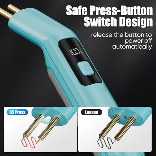SHALL Plastic Welder, Cordless Plastic Welding Kit with 200 Staplers, USB Rechargeable Plastic Welder Kit with Portable Storage Bag for Bumper Repair, DIY Projects and other Plastic Repairs