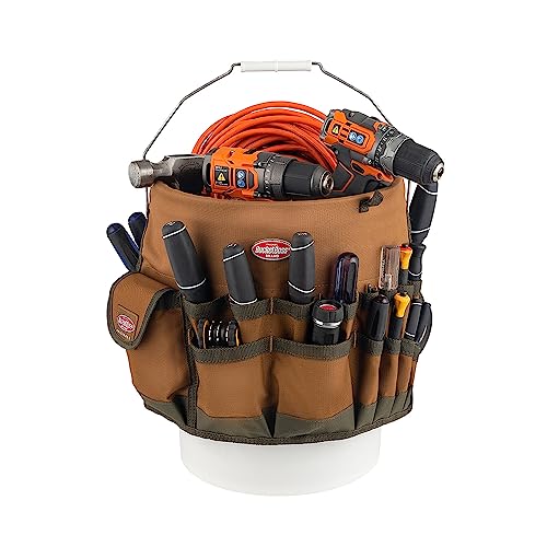 Bucket Boss Bucketeer Bucket Tool Organizer Pack of 1 in Brown - Fits 5-Gallon Buckets