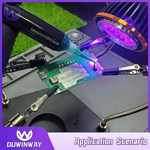 2-pack UV Solder Mask Ink, UV Curing Solder Mask Ink,UV Solder Mask Ink,UV Curing Green Solder Mask BGA PCB Solder Resist Ink with Arcing Prevention, Prevent Corrosive Arcing