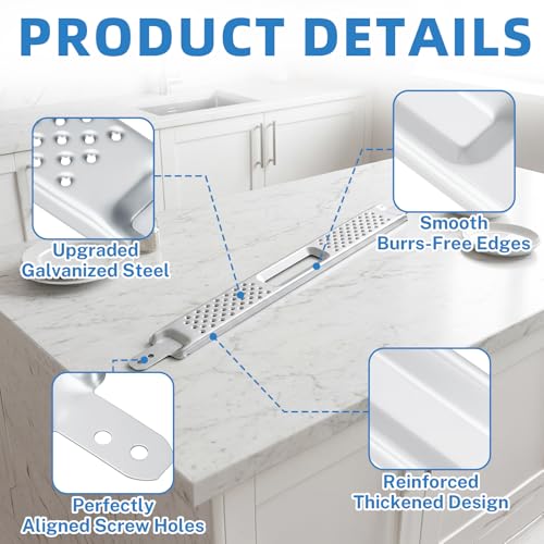W10426979 24-Inch Dishwasher Mounting Bracket Kit for Whirlpool & KitchenAid