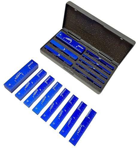 iGaging 8-Piece Aluminum Setup Block Gauge for Woodworking