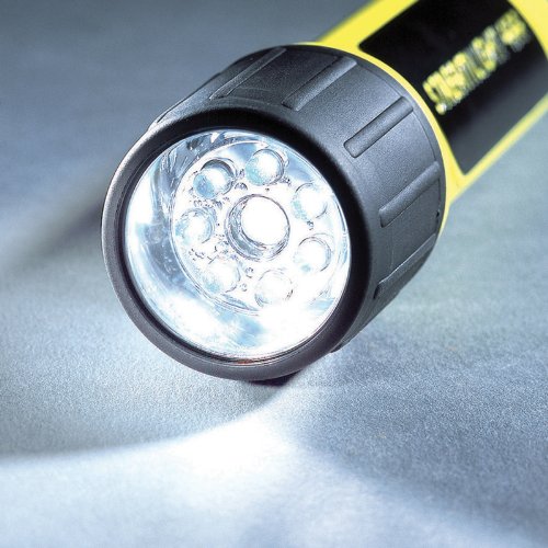 Streamlight 68202 4AA ProPolymer LED, Flashlight with Batteries, Yellow (Clam Pack) - 67 Lumens