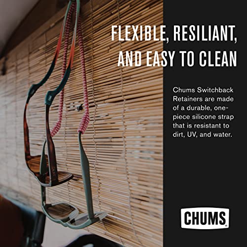 Chums Switchback Eyewear Retainer - Lightweight Silicone Sunglasses Strap