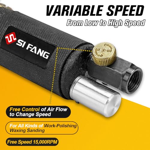 SI FANG 2'' & 3'' Mini Orbital Air Sander High Speed Pneumatic Polisher - Air Sander Only