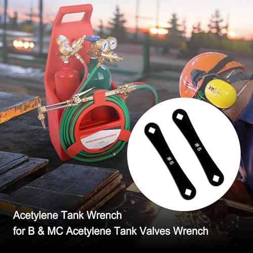 Acetylene Tank Wrench (2 Pcs), for B & MC Acetylene Tank Valves Wrench, Controlling The Opening And Closing of Acetylene Cylinders