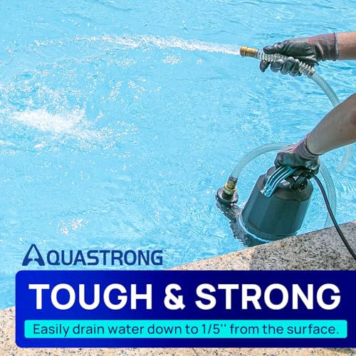 AQUASTRONG 1 HP Submersible Sump Pump 4500 GPH Water Removal Pump
