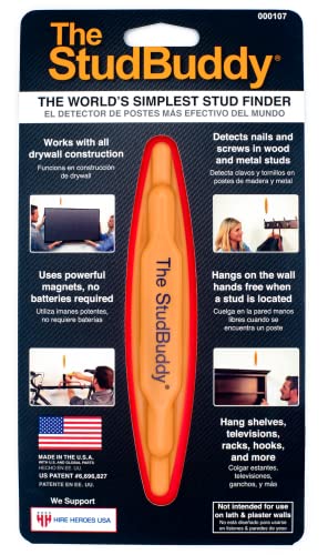 The StudBuddy Magnetic Stud Finder 1 Pack - Easy, Battery-Free Wall Locator Made in USA