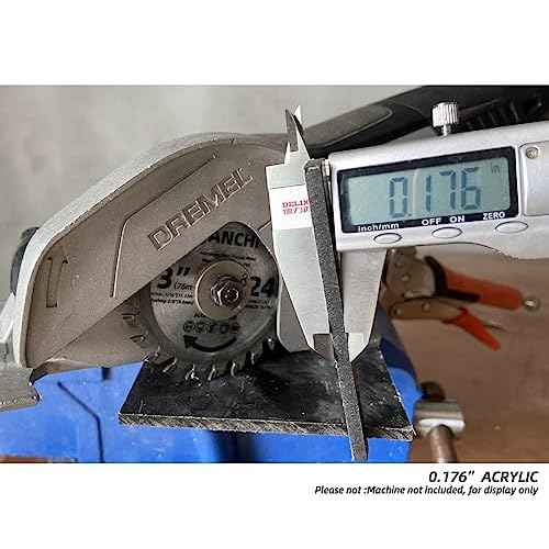 3Pack 3 Inch 24T Carbide Circular Saw Blade for Cuts Woods, Plastic, PCV, Acrylic, Aluminum, 7/16" Arbor Compatible with All Dremel Saw-MAX, Ultra-Saws, RotoZip Saws, Rigid 3" Multi-Material Saw