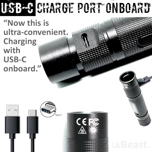 UVBeast V3 365nm Mini UV Flashlight Portable Black Light