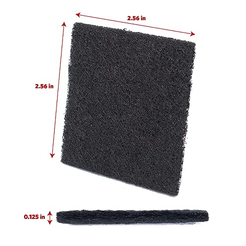 Glad Charcoal Filters for Compost Bins (2.56 in Squares) 12 Pack Replacement Pads - 2 Year Supply, Refill Set