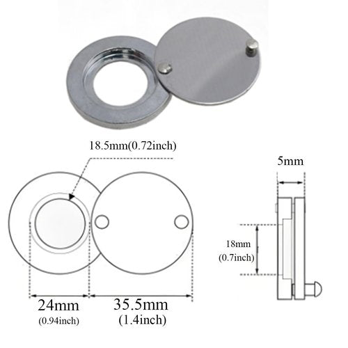 Meuey Lyot Door Peephole Peephole Cover Door Peephole Cover Door Peephole kit for Home Hotel and Office 2 PCS