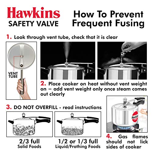 Hawkins B1010 3-Piece Pressure Cooker Safety Valve Set