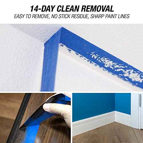 Tiger Tough Professional Multi-Use Blue Painters Tape, 1.41 Inches x 60 Yards (1 Roll)