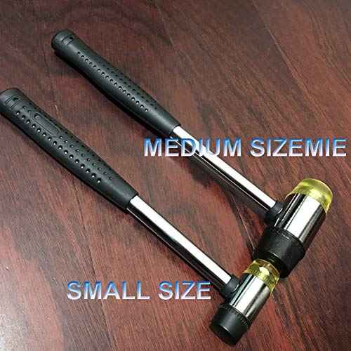 Small Rubber Mallet Hammer, Double-Faced Rubber Hammer for Jewelers Kid or women Usage or Light Tapping Work Non-Slip