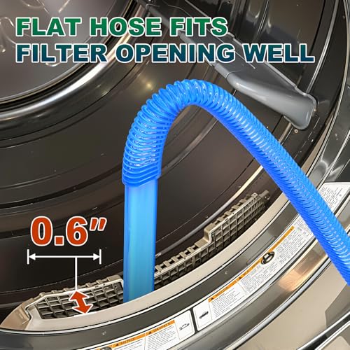 Sealegend Dryer Vent Cleaner Kit, Blue - 2.6ft Vacuum Attachment & Lint Brush