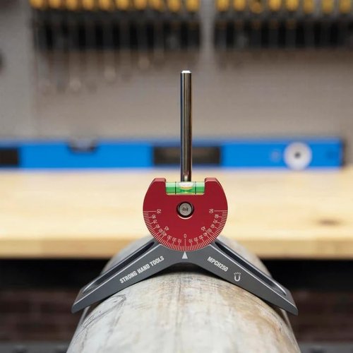 Strong Hand Tools Strong Hand, Magnetic Pipe Centering Head, Mark Pipes Over 2” Diameter, Anodized Aluminum, 360° Rotatable Dial, MPCH250