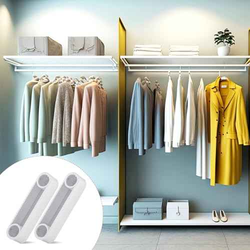 4 Pcs Plastic Rod Spacer Cap Closet Rod Wire Shelf End Caps Closet System Parts Shelf Covers for Wire Shelves