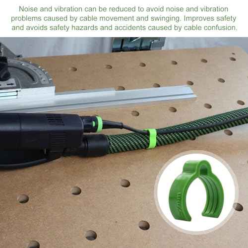 QQZ Coiled Hose Clips for Festool 27mm Hoses, for Festool Dust Extractor And Sander -10 Pcs