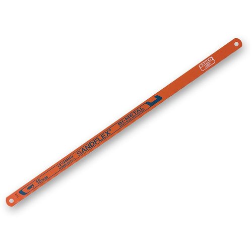 Bahco 12-Inch 3906-300-24-5P Sand Flex Bi Metal Hand Hacksaw Blade, 5-Pack