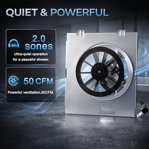 REHAVE C350BN Upgrade Pure Copper Motor 50CFM Bathroom Fan Replacement