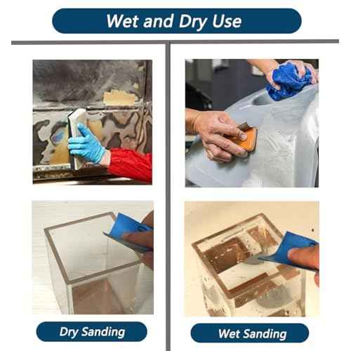 60 Pcs 9x3.6 Inch 10 Grit Mixed Packing Wet and Dry Sandpaper Sheets, Woodworking Furniture/Automobiles/Metal/Lacquer Polishing Sanding Sheets, 80/120/240/400/600/800/1000/1500/2000/3000 Grit