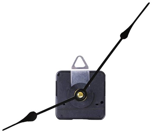 High Torque I Shaft Hands Quartz DIY Wall Clock Movement Mechanism with 9.1 Inch Long Spade Hand Battery Operated Repair Parts Replacement, 3/10 in Max Dial Thickness, 4/5 in Total Length