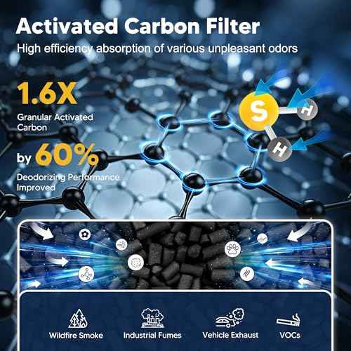 116130 Replacement Filter H for Winix 5500-2 AM80 Plasmawave Air Purifier, True HEPA Filter and Activated Carbon Filter Combo Pack, 3 Set