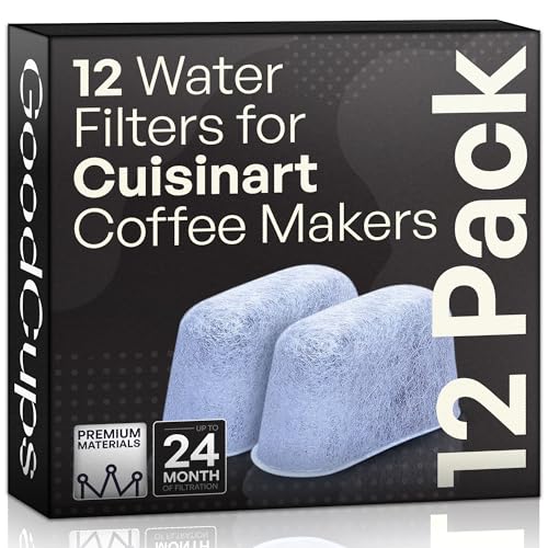 Set of 12 Reusable Charcoal Water Filters for Cuisinart Coffee Makers - GoodCups Replacement