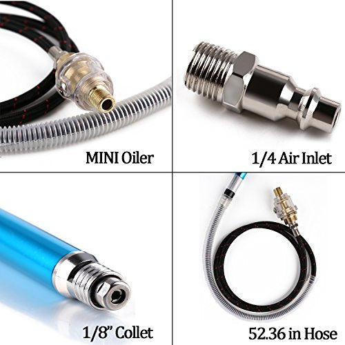 Valianto 1/8" Micro Air Die Grinder 58000 RPM Pneumatic Pencil Grinder