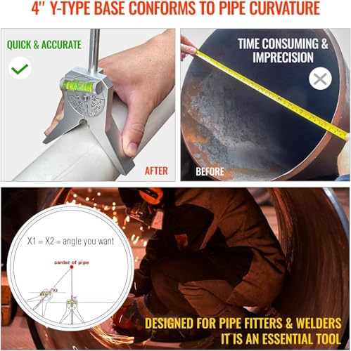 Pipe Center Finder Punch Tool, Fitting Tools, Stainless Steel with