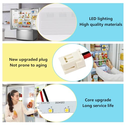 Obida 2 PCS W11483116 Refrigerator LED Light Replacement Module for Whirlpool/KitchenAid