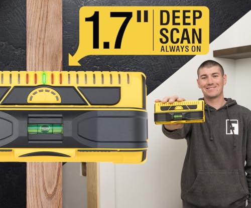 Franklin Sensors ProSensor M210 13-Sensor Stud Finder with Live Wire Detection - Yellow