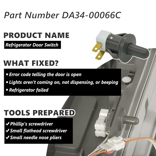 Refrigerator Door Interlock Switch for Samsung RF263/RS25/RF28 - Replacement Part