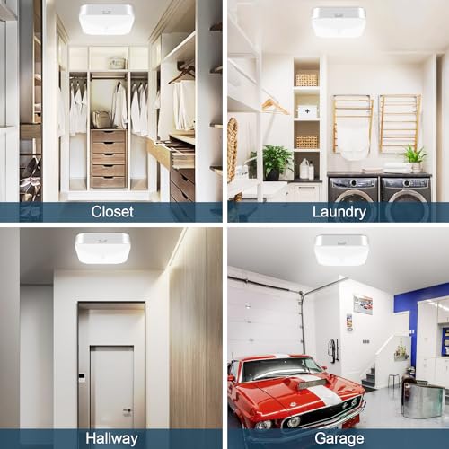 WhitePoplar Rechargeable Motion Sensor Closet Light 500LM White 1 Pack
