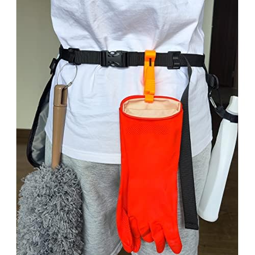 Waterproof Cleaning Apron with 7 Pockets, Cleaning Supplies for Housekeeping, Lightweight and Durable Maid Apron