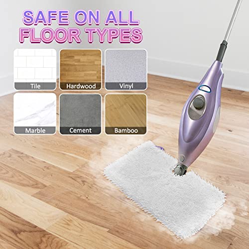 GFRED 6-Pack White Microfiber Steam Mop Replacement Pads for Shark S3500-S3901 Series (12.6 x 7 in) – Reusable Floor Cleaning Pads