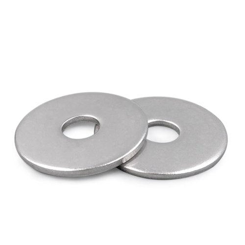 1/4" x1"OD Fender Washer,18-8 (304) Stainless Steel Flat Washer, 1/4 ID x 1" OD, 100Pcs