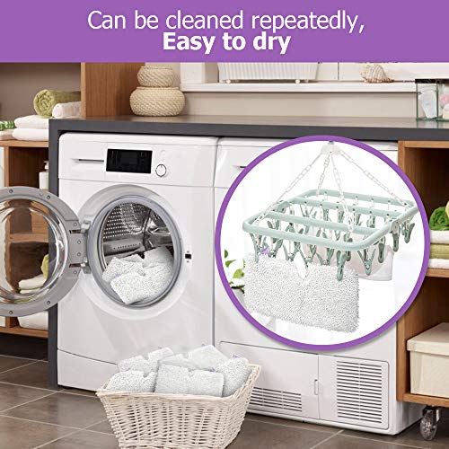 Wagfall Replacement Steam Mop Pads for Shark S3500 Series, 6-Pack (White)