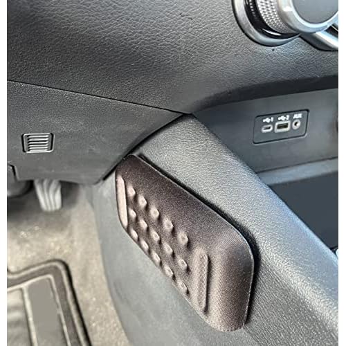 Car Knee Cushion Pads, High-density Memory Foam, For Comfort and Pain Relief while Driving (Black, Set of 2)