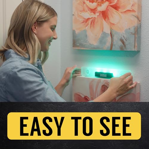 Franklin Sensors Light Level 12 Inch Digital Magnetic Leveler - Turns Green When Level, Model 12