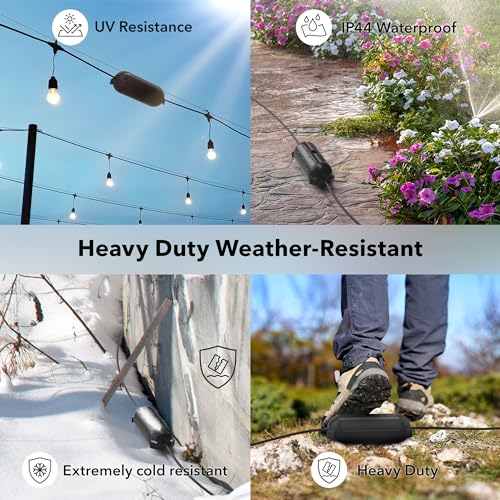 BN-LINK Outdoor Extension Cord Safety Cover - Black, 1 Pack