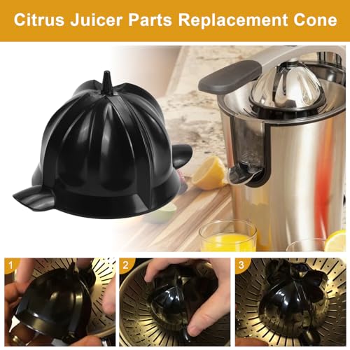 Cones Replacement for Eurolux Citrus Juicer ELCJ-1600S/1700S/1900S – Food-Grade Juicer Cone