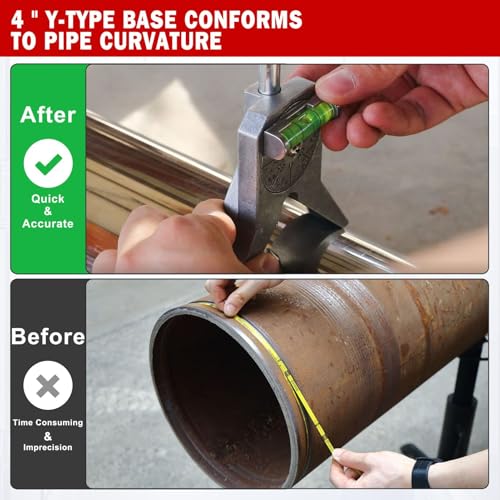 Pipe Center Finder, Stainless Steel Safety Marker Centering Tool